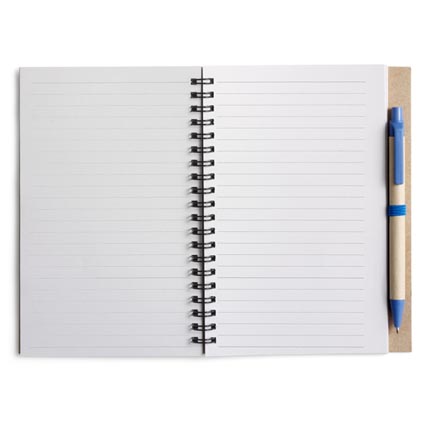 notepad and pen